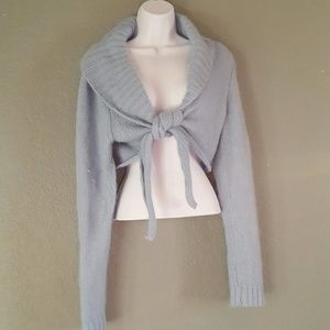 Cropped cardigan.